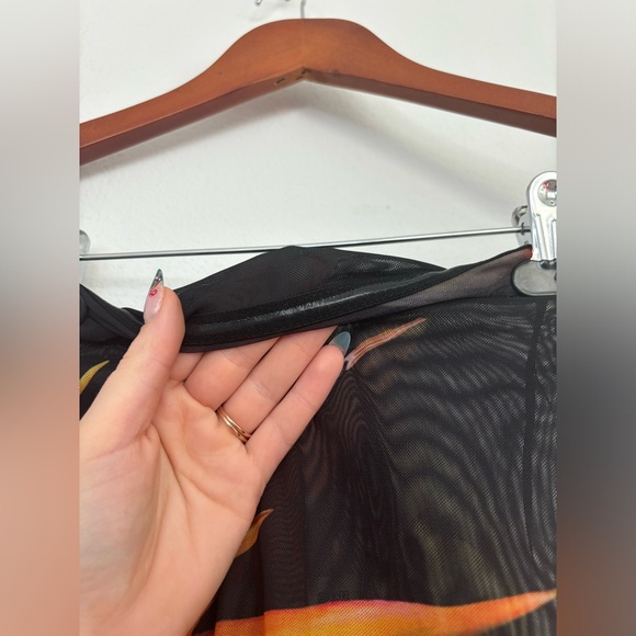 ZARA NWT* STRAPLESS MESH BODYSUIT TUBE TOP SZ SMALL - Picture 6 of 7